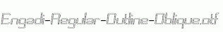 Engadi-Regular-Outline-Oblique.otf