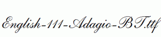 English-111-Adagio-BT.ttf