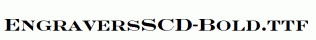 EngraversSCD-Bold.ttf