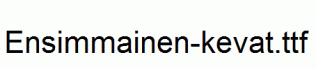 Ensimmainen-kevat.ttf