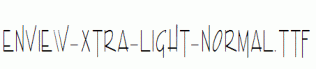 Enview-Xtra-Light-Normal.ttf