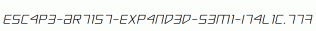 Escape-Artist-Expanded-Semi-Italic.ttf