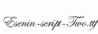 Esenin-script-Two.ttf