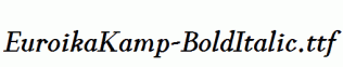 EuroikaKamp-BoldItalic.ttf