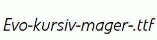 Evo-kursiv-mager-.ttf