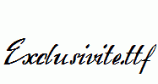 Exclusivite.ttf