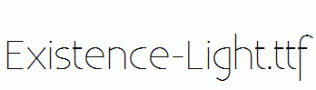 Existence-Light.otf