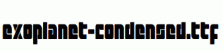 Exoplanet-Condensed.ttf