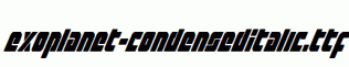 Exoplanet-CondensedItalic.ttf