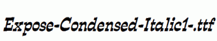 Expose-Condensed-Italic1-.ttf