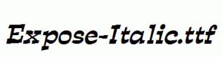 Expose-Italic.ttf