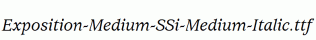 Exposition-Medium-SSi-Medium-Italic.ttf