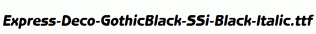 Express-Deco-GothicBlack-SSi-Black-Italic.ttf