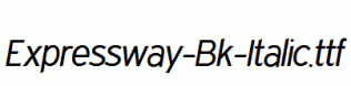 Expressway-Bk-Italic.ttf