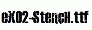 eXO2-Stencil.ttf