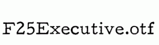 F25Executive.otf