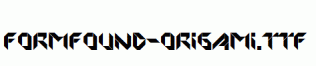 FORMFOUND-Origami.ttf