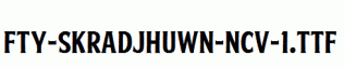 FTY-SKRADJHUWN-NCV-1.ttf