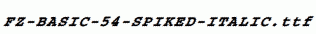 FZ-BASIC-54-SPIKED-ITALIC.ttf