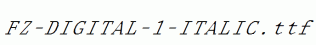 FZ-DIGITAL-1-ITALIC.ttf