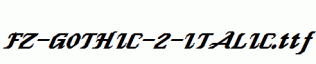 FZ-GOTHIC-2-ITALIC.ttf