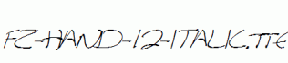FZ-HAND-12-ITALIC.ttf