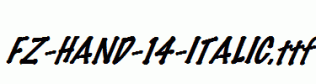FZ-HAND-14-ITALIC.ttf