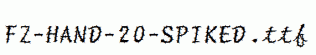 FZ-HAND-20-SPIKED.ttf