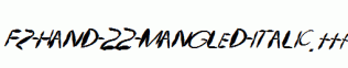 FZ-HAND-22-MANGLED-ITALIC.ttf