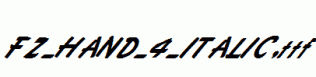 FZ-HAND-4-ITALIC.ttf
