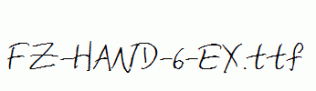 FZ-HAND-6-EX.ttf