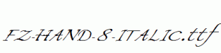 FZ-HAND-8-ITALIC.ttf