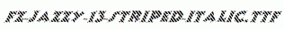 FZ-JAZZY-13-STRIPED-ITALIC.ttf