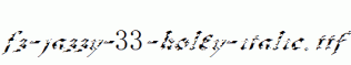 FZ-JAZZY-33-HOLEY-ITALIC.ttf