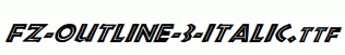 FZ-OUTLINE-3-ITALIC.ttf