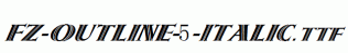 FZ-OUTLINE-5-ITALIC.ttf