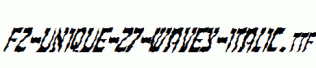 FZ-UNIQUE-27-WAVEY-ITALIC.ttf