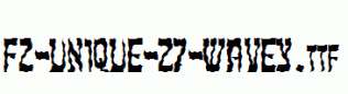 FZ-UNIQUE-27-WAVEY.ttf
