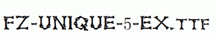FZ-UNIQUE-5-EX.ttf