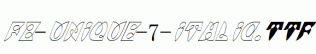 FZ-UNIQUE-7-ITALIC.ttf
