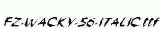 FZ-WACKY-56-ITALIC.ttf