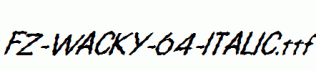 FZ-WACKY-64-ITALIC.ttf