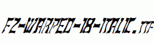 FZ-WARPED-18-ITALIC.ttf