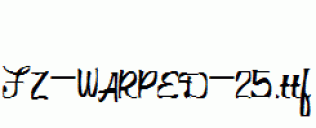 FZ-WARPED-25.ttf