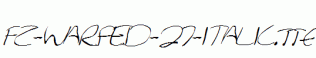 FZ-WARPED-27-ITALIC.ttf