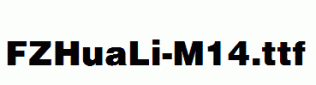 FZHuaLi-M14.ttf