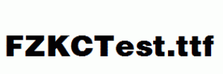 FZKCTest.ttf