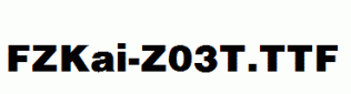FZKai-Z03T.ttf