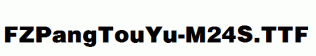 FZPangTouYu-M24S.ttf