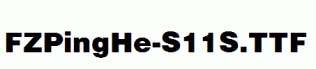 FZPingHe-S11S.ttf